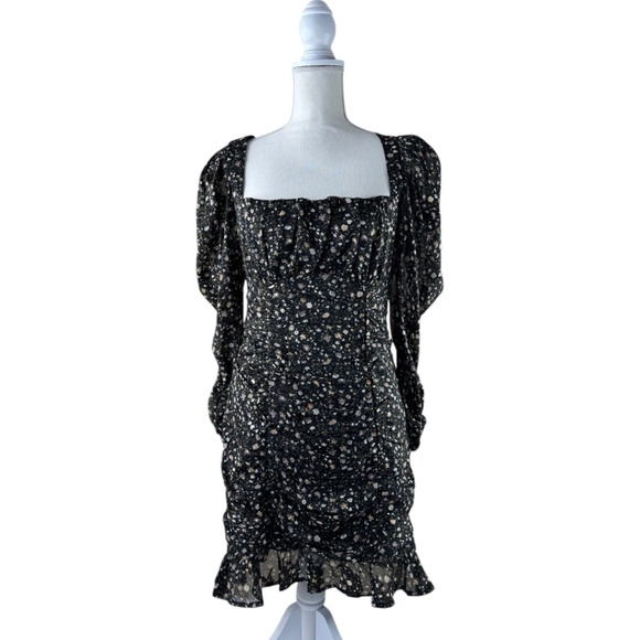 ASTR the Label Victoria Black Ditsy Print Dress - Picture 7 of 15